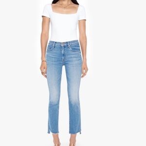 MOTHER insider crop step fray, great condition